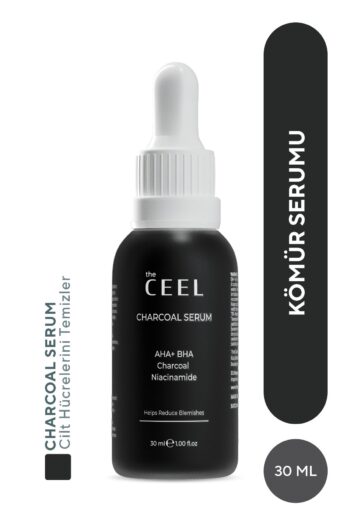 The Ceel Aha Bha Aktif Kömür Içeren Cilt Kusur Azaltıcı Niacinamide Etkili Siyah Serum 30 Ml