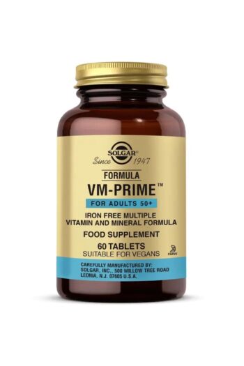 Solgar 50 Yaş Vitamin Mineral Prime 60 Tablet