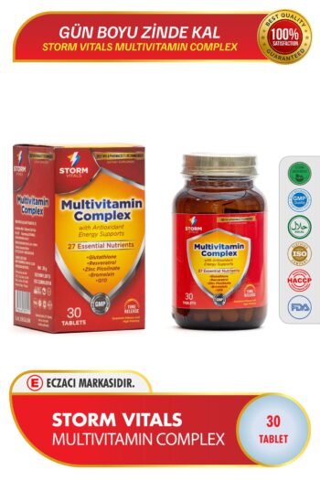 STORM VİTALS Multivitamin Complex- Gün Boyu Enerji Ve Antioksidan 30 Tablet