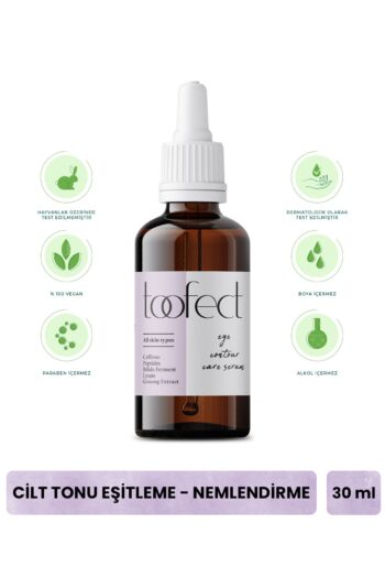 Toofect Göz Çevresi Cilt Bakım Serumu 30ml Vegan Cilt Tonu Eşitleyici Aydınlatıcı Yatıştırıcı Nemlendirici