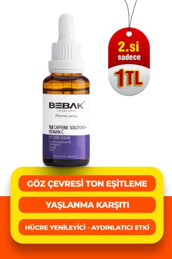 Bebak Pharma Kafein İçeren Göz Çevresi Bakım Serumu %5 Caffeine Solutions+Vitamin C Eye Care Serum 30ml