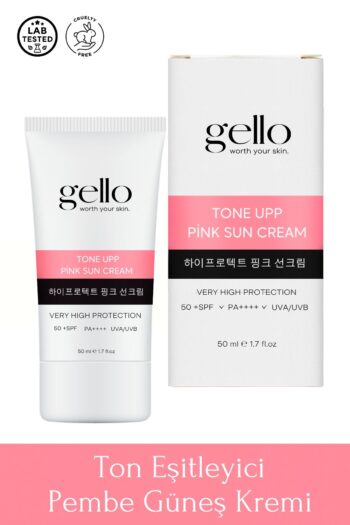 GELLO Ton Eşitleyici Yüksek Korumalı Pembe Yüz Güneş Kremi 50 Spf