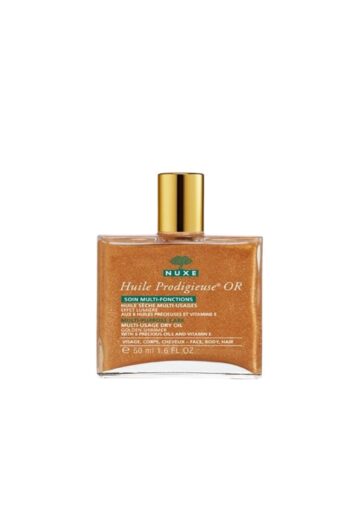 Nuxe Huile Prodigieuse Or Altın Parıltılı Yüz Vücut Saçlar Için Çok Amaçlı Kuru Yağ 50 ml