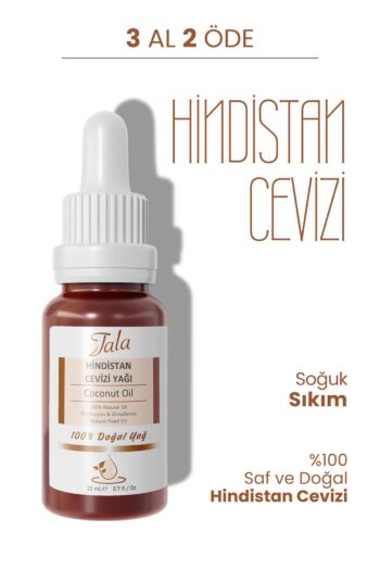 Tala %100 Saf Ve Doğal Hindistan Cevizi Yağı Soğuk Sıkım 20 Ml