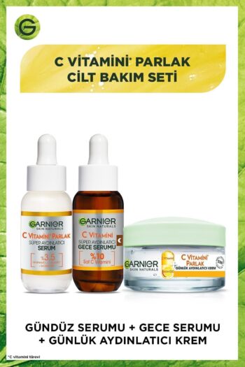 Garnier Süper Aydınlatıcı Gece ve Gündüz Serumu & C Vitamini Parlak Günlük Aydınlatıcı Krem