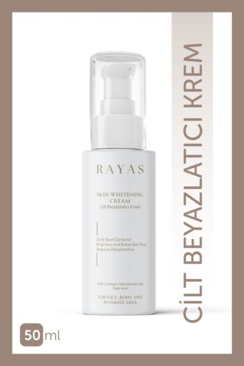 RAYAS Cilt Beyazlatıcı Aydınlatıcı Glutatyonlu Leke Karşıtı Krem Kolajen, Niacinamide & Kojik Asitli 50 ml