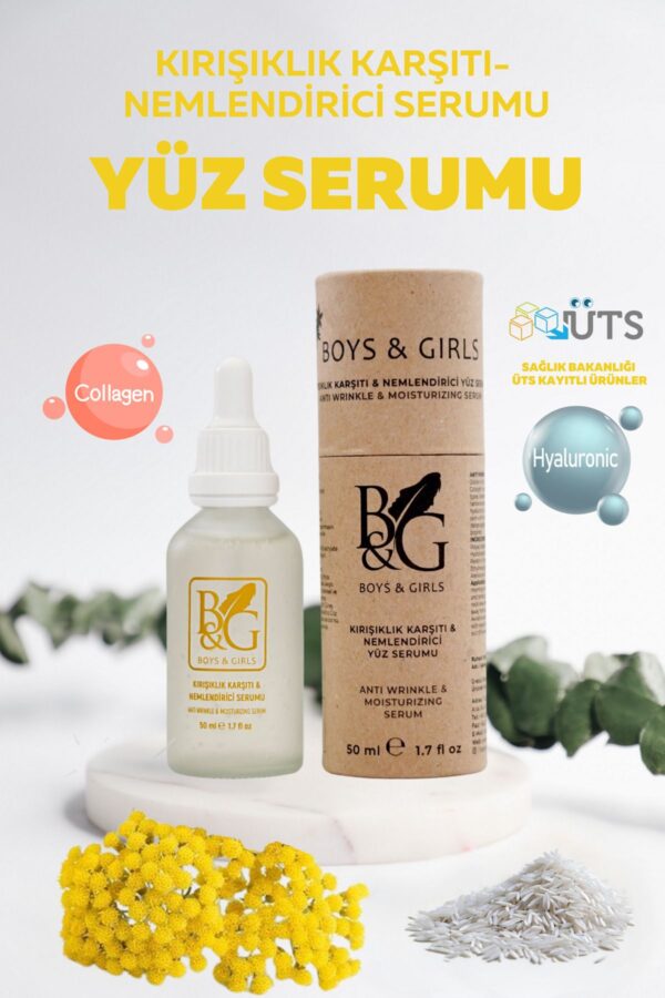 B&G Boys & Girls Kırışıklık Karşıtı & Nemlendirici Yüz Serumu 50 ml