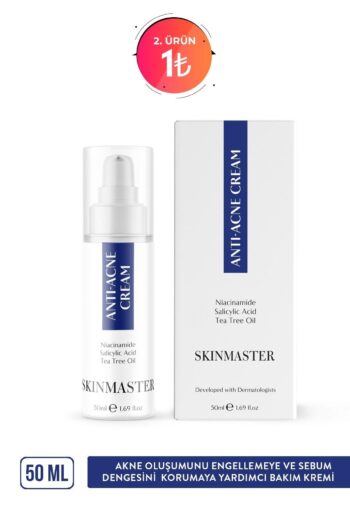 SkinMaster Akne Ve Siyah Nokta Karşıtı Sebum Dengeleyici Bakım Kremi ( Bha %2 + Niacinamide %5 + Tea Tree Oil)