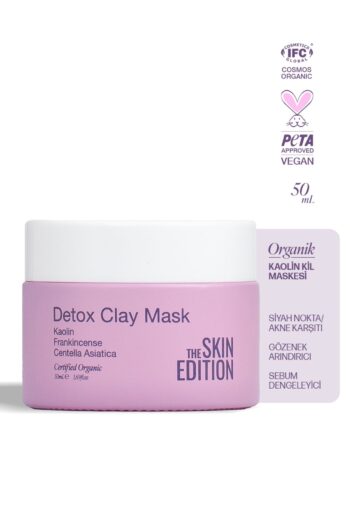The Skin Edition Organik | Kaolin Kil Maskesi 50 ml | Akne, Siyah Nokta Karşıtı, Gözenek Arındırıcı, Dengeleyici