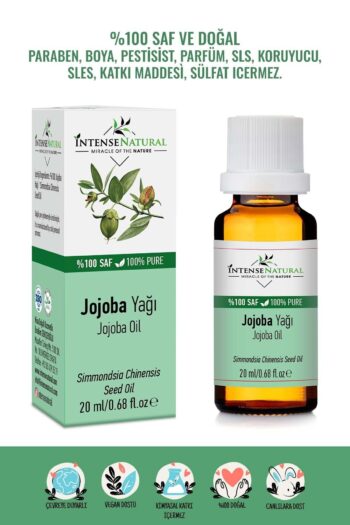 İntense Natural Jojoba Yağı Soğuk Sıkım 20 ml %100 Saf ve Doğal Jojoba Carrier Oil