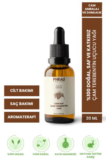 Phrau %100 Saf Ve Doğal Çam Terebentin Uçucu Yağı 20 ml