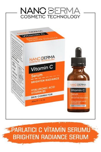 Nanoderma C Vitamin Serumu Parlatıcı Aydınlatıcı Hyaluronik Asit Vitamin B5 Serum Brighten Radiance Serum 30ML