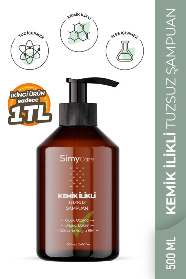 SimyCare Kemik İlikli Tuzsuz Saç Şampuanı - 500 ml