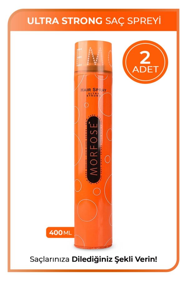 Morfose Ultra Strong Saç Spreyi 400 ml 2 Adet - Güçlü Tutuş