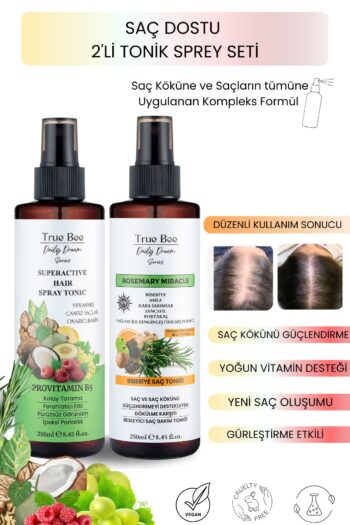 True Bee Daily Dream Series | Saç Dostu 2’li Tonik Seti | Biberiye Tonik - Sirkeli Tonik 250 ml