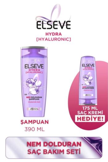 Elseve Hydra [Hyaluronic] Nem Dolduran Şampuan 360ml & Nemi Hapseden Saç Bakım Kremi 175 ml