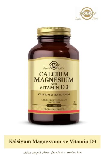 Solgar Calcium Magnesium With Vitamin D3 150 Tablet ( Kalsiyum Magnezyum Magnesyum D3)