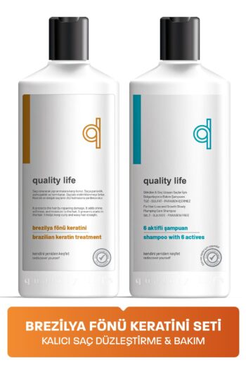 Quality Life Brezilya Keratin Bakım Terapisi Set Keratin Kalıcı Saç Düzleştirici Brezilya Fönü Keratin Saç Bakımı