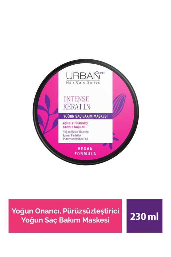 Urban Care Intense Keratin Aşırı Yıpranmış Saçlara Özel Yoğun Saç Bakım Maskesi 230 Ml-vegan