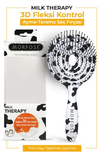 Morfose Milk Therapy Üç Boyutlu Oval Saç Fırçası - Kolay Tarama, Tüm Saç Tipleri