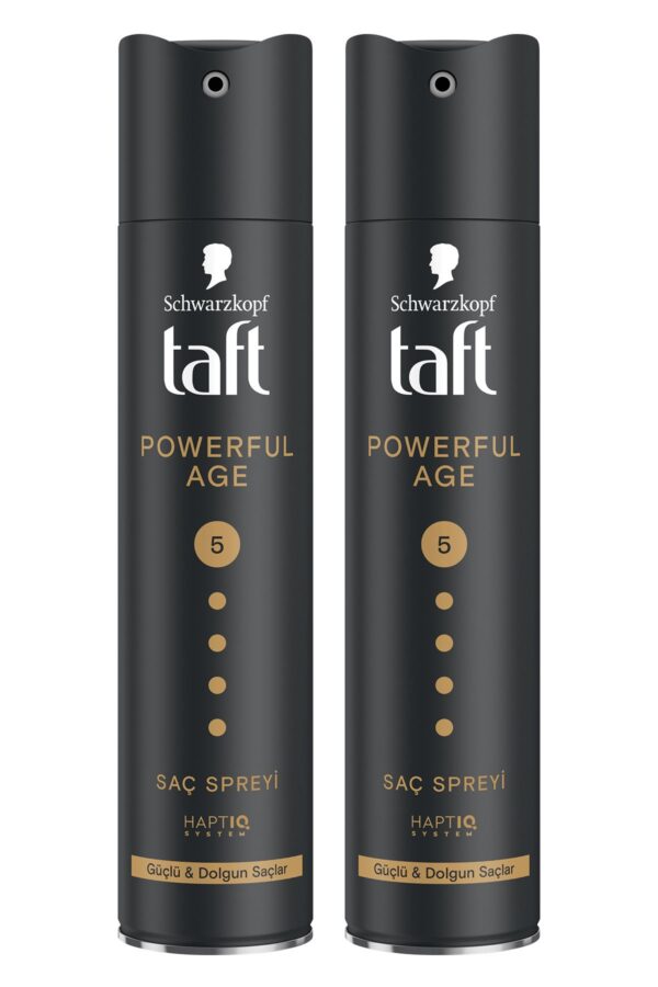 Taft Powerful Age Saç Spreyi 250ml - İnce ve Zayıflamış Saçlar İçin 2'li Set