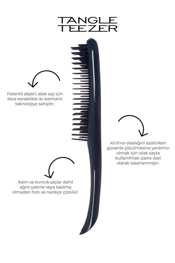 Tangle Teezer Wet Detangler Siyah Saç Fırçası Ve Tarak