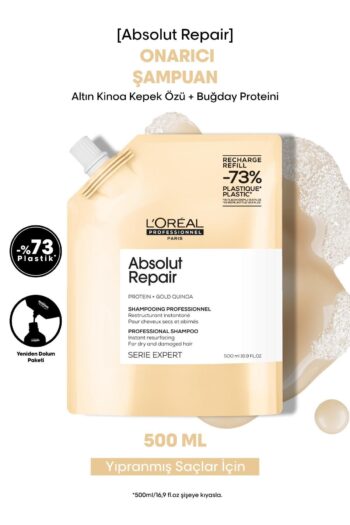 L'oreal Professionnel Absolut Repair Yıpranmış Saçlar için Onarıcı Refill Şampuan 500ml