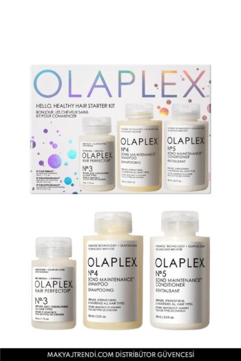 Olaplex Hello Healthy Hair Starter Kit - Nemlendirici & Onarıcı & Bağ Güçlendirici Üçlü Saç Bakım Seti