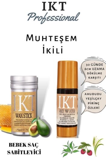 IKT Professional Hair Stick Wax 75gr +rice Water Saç Bakım Spreyi 125 Ml