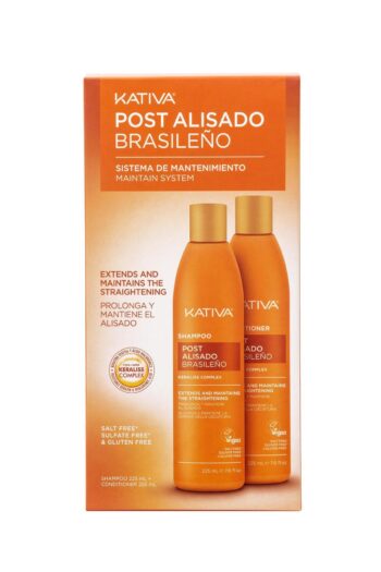 Kativa Post Alisado Saç Düzleştirme Etkili 2'li Set - Şampuan 225ML ve Saç Kremi 225ML