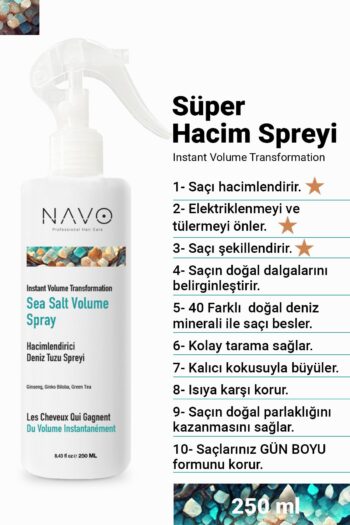 NAVO Süper Hacim Spreyi 250 ml / Hacim Ve Dolgunluk Verici Deniz Tuzu Volu Sprey