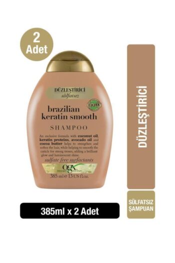 OGX Brazilian Keratin Smooth Düzleştirici Etkili Sülfatsiz Şampuan 385 ml 2 Li