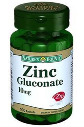 Natures Bounty Zinc Gluconate 10 Mg 100 Tablet