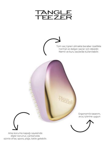 Tangle Teezer Compact Styler Lilac Yellow Chrome Saç Fırçası
