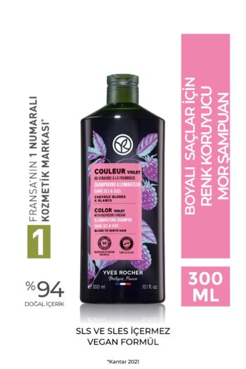 Yves Rocher Boyalı Saçlar İçin (Couleur) Turunculaşma Karşıtı Mor Şampuan -  Vegan-300 ml