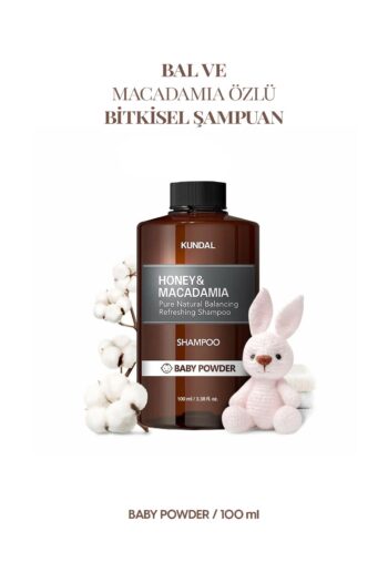 Kundal Kırılma Karşıtı Besleyici Bakım Şampuanı Honey & Macadamia Nature Shampoo 100ml (BABY POWDER)