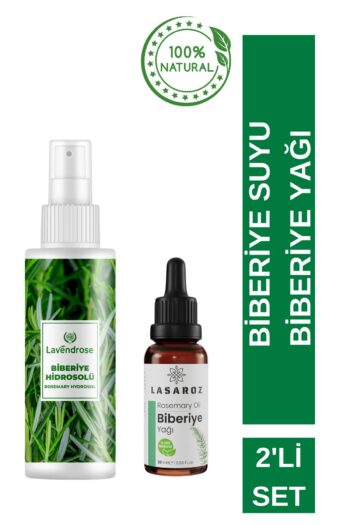 lasaroz Biberiye Yağı 20 ml + Biberiye Suyu 100 ml Hızlı Saç Uzama Ve Güçlendirme 2'li Set