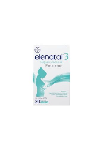 Elenatal Elenatal3 Multivitamin, Mineral Ve Omega-3 Içeren Takviye Edici Gıda 30 Kapsül