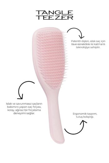 Tangle Teezer The Ultimate Wet Detangler Large Pink Hibiscus Saç Fırçası