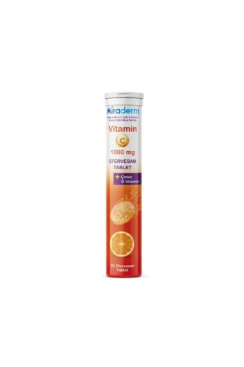 Miraderm Vitamin C, Çinko, Vitamin D 20 Efervesan Tablet