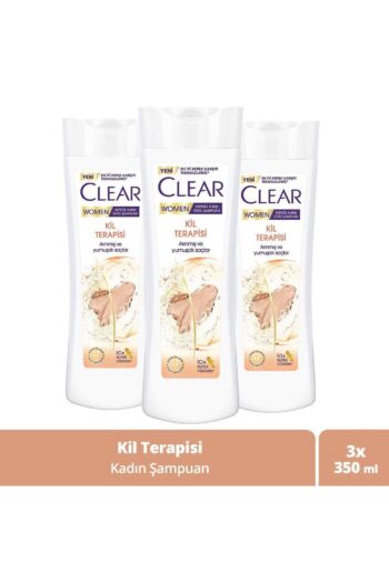 Clear Women Kepeğe Karşı Etkili Şampuan Kil Terapisi 350 ml X3