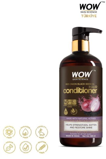 WOW Skin Science Kırmızı Soğan Saç Kremi-%92,1 Doğal Içerik-ph Dengeleyici Saç Dökülme Kontrolü Ve Saç Uzaması 300ml