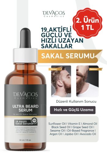 DEVACOS 19 Aktif Li Hızlı Sakal Uzatma Serumu Hızlı Sakal Uzatan Köselik Için Sakal Ve Bıyık Serumu