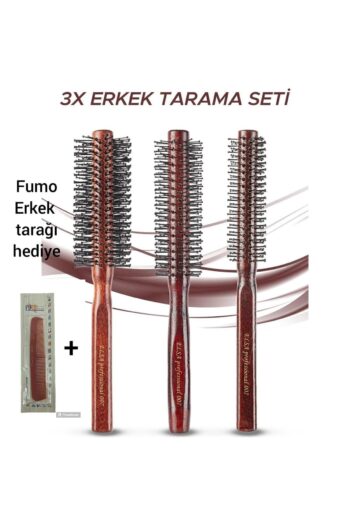 ELSA Professional 007 Serisi 007 Büyük, 007 Ufak, 007 Ince Fön Fırçaları Fumo Profesyonel Erkek Tarağı