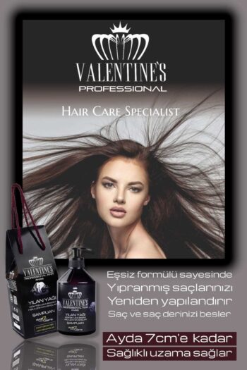 VALENTINES PROFESSIONAL Hızlı Uzayan Saçlar Ultra Bakım 19 Doğal Bitki Özü Içeren Premium Yılan Yağı Şampuan 500ml