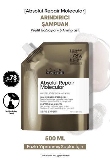 L'oreal Professionnel Absolut Repair Molecular Tüm Yıpranmış Saçlar İçin Arındırıcı Refill Şampuan 500ml