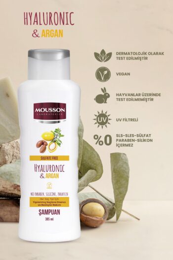 Mousson Hyaluronik Asit Ve Argan Içeren Onarıcı Ve Besleyici Sülfatsız Şampuan 385 ml