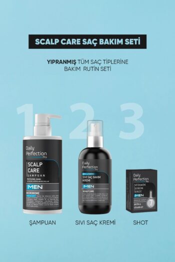 DAILY PERFECTION PRO Scalp Care Saç Bakım Seti Erkeklere Özel (Şampuan-Şekillendirici Sıvı Saç Bakım Kremi-Vitamin Shot)