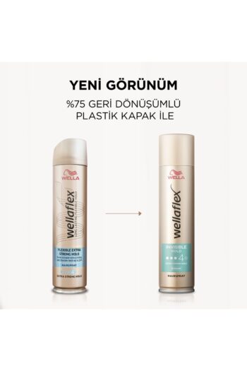 Wella Wellaflex Invisible Hold Görünmez Tutuş Sağlayan Saç Spreyi Extra Strong Hold  250 ml - 4/5 Hold