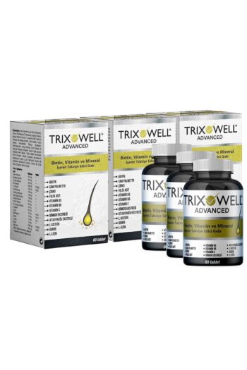 Trixowell Advanced Biotin Vitamin, Mineral Ve Bitkisel Ekstreler Içeren Saç Dökülmesine Karşı Vitamin 3 Kutu